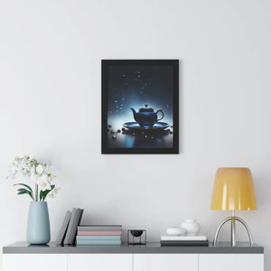 Framed Vertical Poster Cinematic Teapot Art Print - Dipaliz - Posters Prints & Visual Artwork