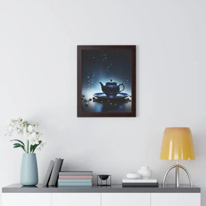 Framed Vertical Poster Cinematic Teapot Art Print - Dipaliz - Posters Prints & Visual Artwork