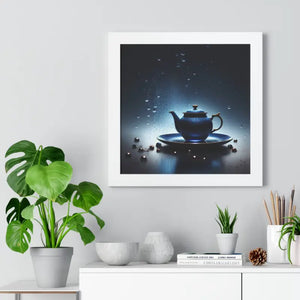 Framed Vertical Poster Cinematic Teapot Art Print - Dipaliz - Posters Prints & Visual Artwork