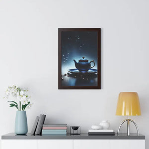 Framed Vertical Poster Cinematic Teapot Art Print - Dipaliz - Posters Prints & Visual Artwork