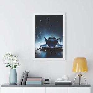 Framed Vertical Poster Cinematic Teapot Art Print - Dipaliz - Posters Prints & Visual Artwork