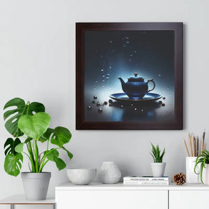 Framed Vertical Poster Cinematic Teapot Art Print - Dipaliz - Posters Prints & Visual Artwork