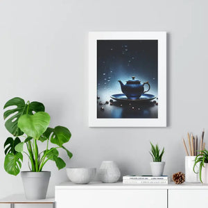 Framed Vertical Poster Cinematic Teapot Art Print - Dipaliz - Posters Prints & Visual Artwork