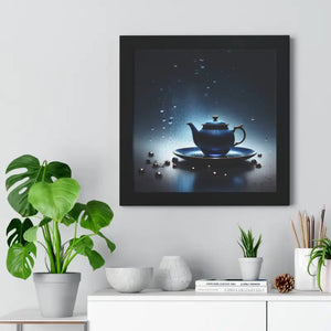 Framed Vertical Poster Cinematic Teapot Art Print - Dipaliz - Posters Prints & Visual Artwork