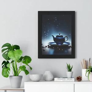 Framed Vertical Poster Cinematic Teapot Art Print - Dipaliz - Posters Prints & Visual Artwork