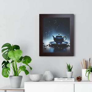 Framed Vertical Poster Cinematic Teapot Art Print - Dipaliz - Posters Prints & Visual Artwork