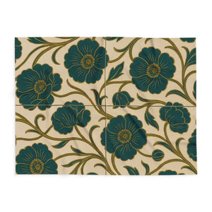 Elegant Floral Arctic Fleece Blanket - Premium Cozy Throw - Dipaliz - Blankets