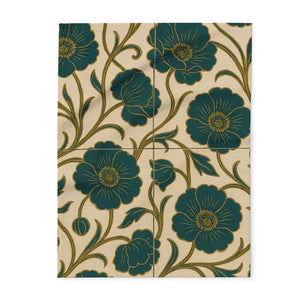 Elegant Floral Arctic Fleece Blanket - Premium Cozy Throw - Dipaliz - Blankets