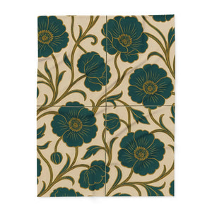 Floral Throw Blanket – Arctic Fleece Softness - Dipaliz - Blankets