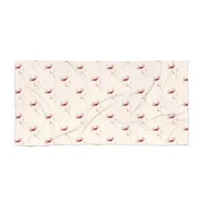 Floral Beach Towel - Elegant Cotton Loop Backing - Dipaliz - 36’’ × 72’’ - Towels