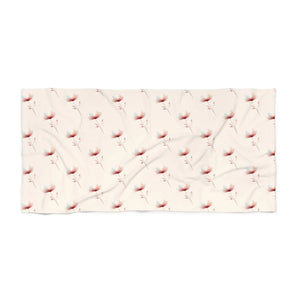 Floral Beach Towel – Cotton Loop Backing - Dipaliz - Towels