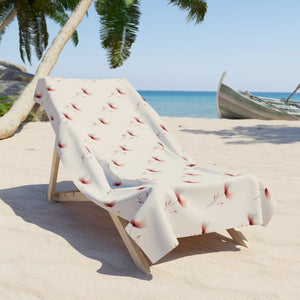Floral Beach Towel – Cotton Loop Backing - Dipaliz - Towels
