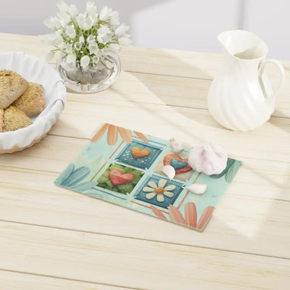 Elevate your Kitchen with Floral Cutting Board Elegance - Small Home Decor