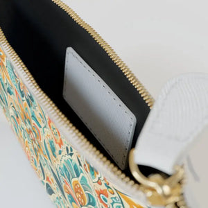 Floral Mini Clutch Bold Summer Statement Bag - Dipaliz - 6.3” x 4” / White - Bags