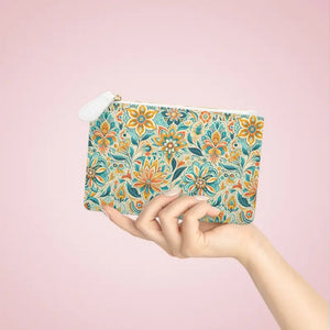 Floral Mini Clutch Bold Summer Statement Bag - Dipaliz - 6.3” x 4” / White - Bags