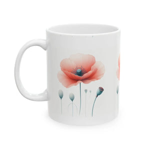Elegant Floral Mug - Vibrant Print Ceramic - Dipaliz - Mugs