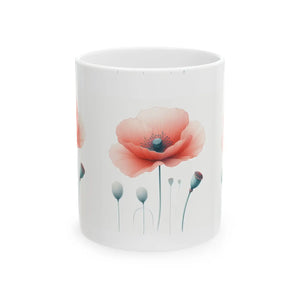 Elegant Floral Mug - Vibrant Print Ceramic - Dipaliz - Mugs