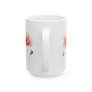 Elegant Floral Mug - Vibrant Print Ceramic - Dipaliz - Mugs