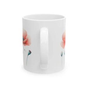 Elegant Floral Mug - Vibrant Print Ceramic - Dipaliz - Mugs