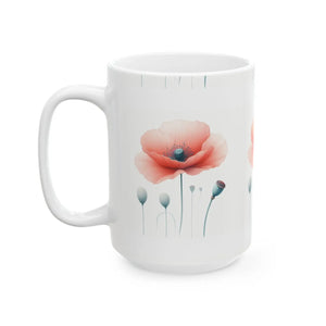 Elegant Floral Mug - Vibrant Print Ceramic - Dipaliz - Mugs