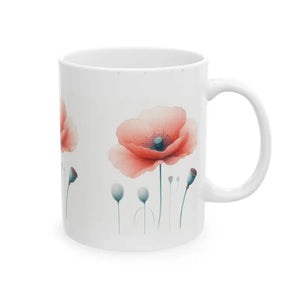 Elegant Floral Mug - Vibrant Print Morning Coffee Cup - Dipaliz - Mugs
