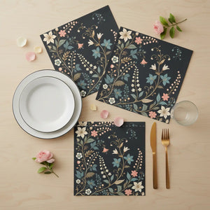 Elegant Floral Napkins – Polyester Set of 4 - Dipaliz - Cloth