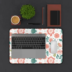 Elegant Floral Pattern Desk Mat - Stylish Workspace Upgrade - Dipaliz - 12’’ × 18’’ - Workstation & Cubicle Accessories