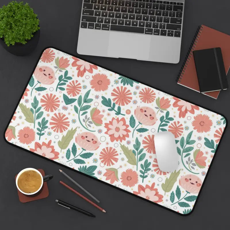 Chic Floral Desk Mat: Elevate your Workspace Vibe - Computer Accessories