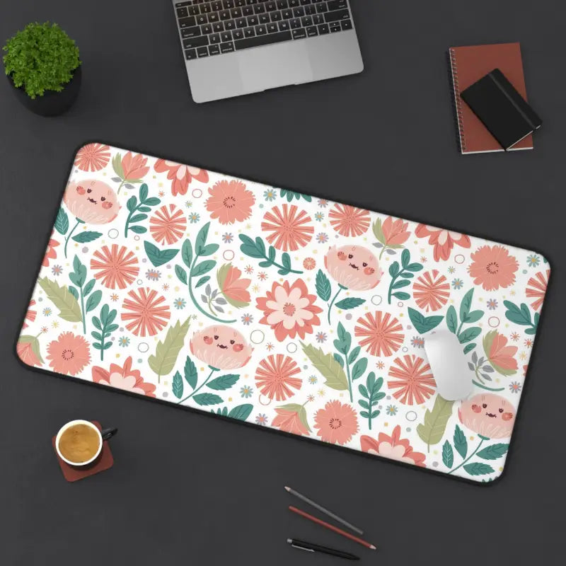 Chic Floral Desk Mat: Elevate your Workspace Vibe - Computer Accessories