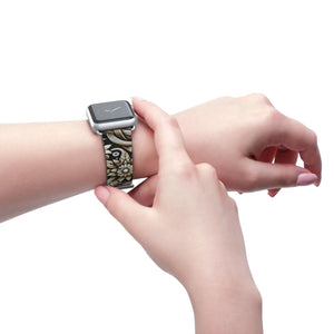 Elegant Floral Watch Band - Premium Faux Leather - Dipaliz - Bands