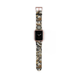 Elegant Floral Watch Band - Premium Faux Leather - Dipaliz - Bands