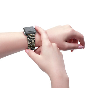Elegant Floral Watch Band - Premium Faux Leather - Dipaliz - Bands