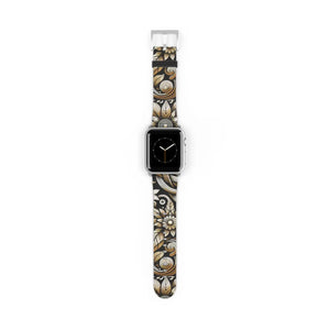 Elegant Floral Watch Band - Premium Faux Leather - Dipaliz - Bands