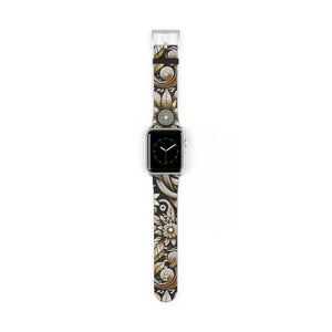 Elegant Floral Watch Band - Premium Faux Leather - Dipaliz - Bands
