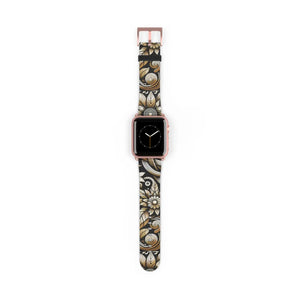 Elegant Floral Watch Band - Premium Faux Leather - Dipaliz - Bands