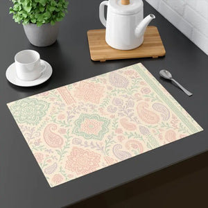 Home Decor - Elegant Floral Placemat - Vintage Pastel Table - Dipaliz 18’’ × 14’’