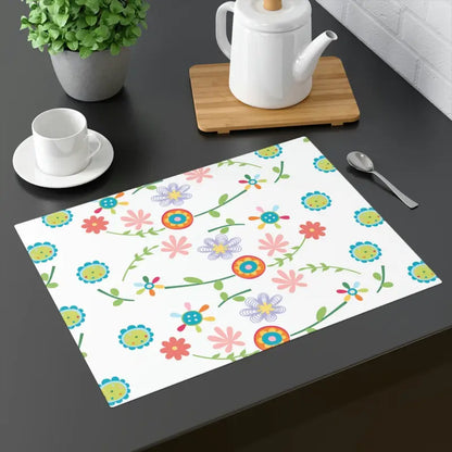 Blooming Floral Placemats for 2024 Stylish Dining Trends - 18’’ × 14’’ Home Decor