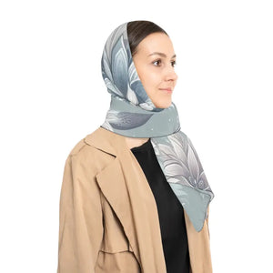 Floral Poly Scarf - Elegant Effortless Chic Style - Dipaliz - Scarves & Shawls