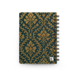 Floral Spiral Bound Journal - Elegant Creative Design - Dipaliz - one Size - Journals