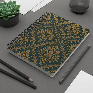 Floral Spiral Bound Journal - Elegant Creative Design - Dipaliz - one Size - Journals