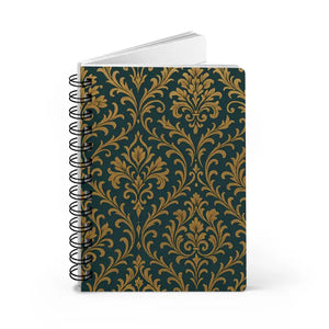 Floral Spiral Bound Journal - Elegant Creative Design - Dipaliz - one Size - Journals