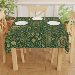 Elegant Floral Tablecloth - Vibrant Bohemian Table Decor - Dipaliz - one Size / White - Runners