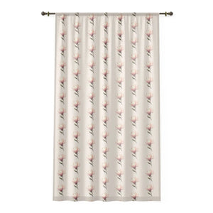 Floral Window Curtain – Polyester Fabric - Dipaliz - Curtains