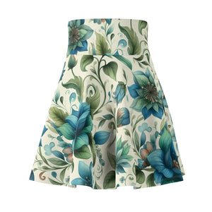 Floral Skater Skirt - Elegant Summer Event Style - Dipaliz - Skirts