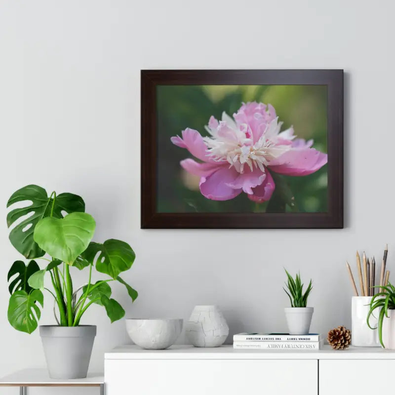 Transform your Space with Framed Pink Peonies Poster