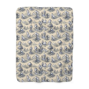 Sherpa Fleece Blanket - Elegant Cozy Home Decor Throw - Dipaliz - 50’’ × 60’’ - Blankets