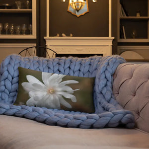 Magnolia Flower Throw Pillow Insert Included - Dipaliz - Pillows