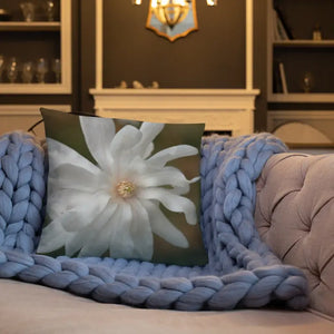 Magnolia Flower Throw Pillow Insert Included - Dipaliz - Pillows