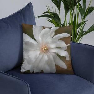 Magnolia Flower Throw Pillow Insert Included - Dipaliz - Pillows