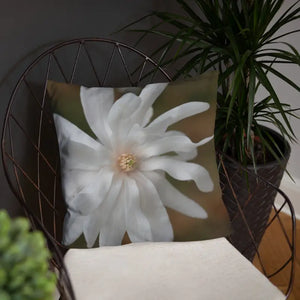 Magnolia Flower Throw Pillow Insert Included - Dipaliz - Pillows